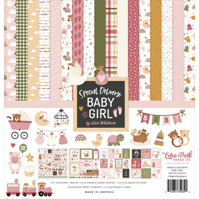 12X12 Collection Kit, Special Delivery Baby Girl