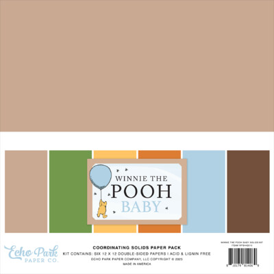 12X12 Solids Kit, Winnie the Pooh Baby