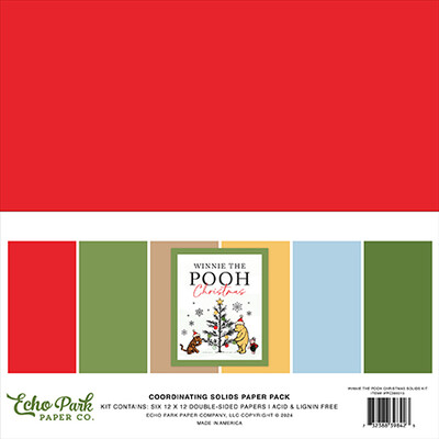 12X12 Solids Kit, Winnie The Pooh Christmas