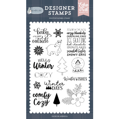 Clear Stamp, Winterland - Comfy And Cozy