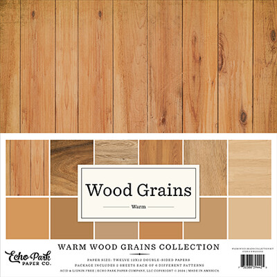 12X12 Collection Kit, Wood Grains Warm