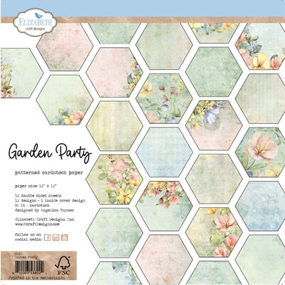 12X12 Printed Cardstock Pack, Garden Party