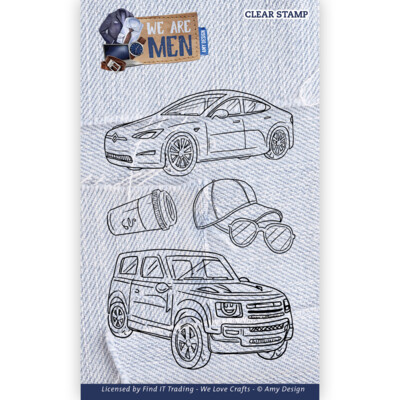 Amy Design Clear Stamp, We Are Men - Cars