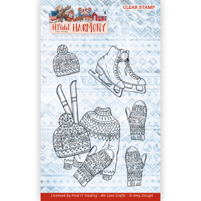 Amy Design Clear Stamp, Hygge Harmony - Winter Sports