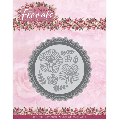 Amy Design Die, Pink Florals - Floral Elements