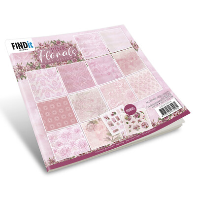 Amy Design 6X6 Paper Pack, Pink Florals - Design