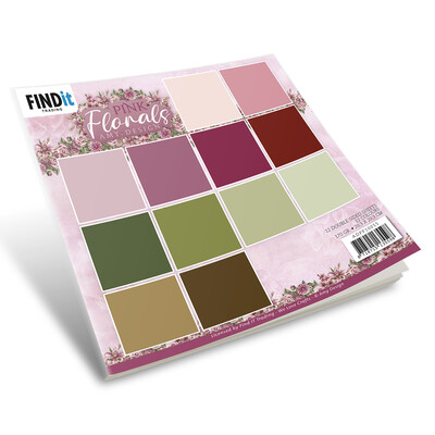 Amy Design 6X6 Paper Pack, Pink Florals - Solid Colours