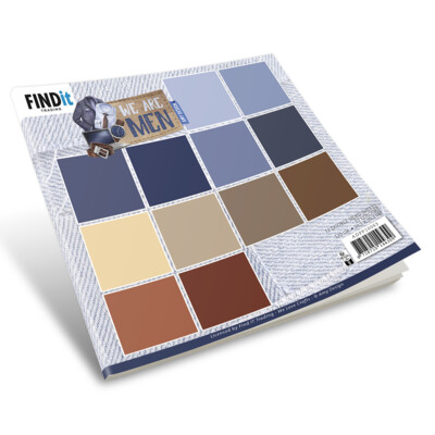 Amy Design 8X8 Paper Pack, We Are Men - Solid Colours