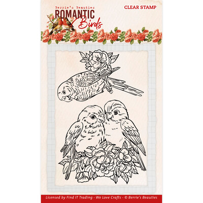 Berries Beauties Clear Stamp, Romantic Birds - Parrots