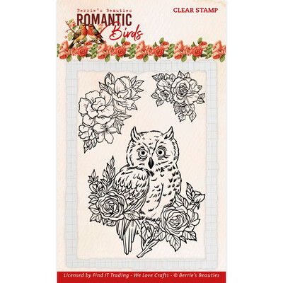 Berries Beauties Clear Stamp, Romantic Birds - Owl