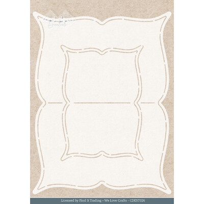 Card Deco Essentials Stencil, Rose Decorations Label