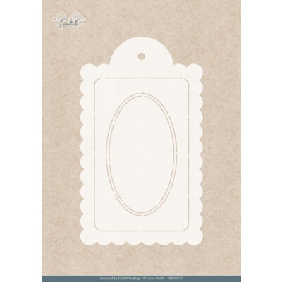 Card Deco Essentials Stencil, Blossom Blush Label - A5