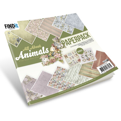 Precious Marieke 6X6 Paper Pack, All About Animals - Design