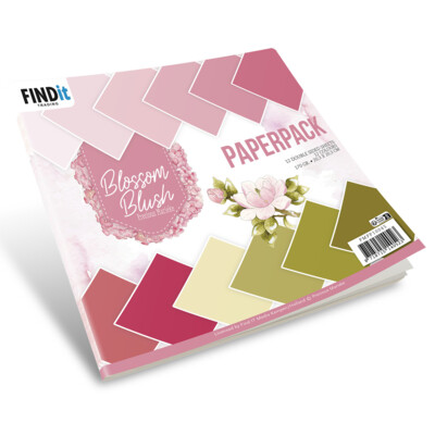 Precious Marieke 8X8 Paper Pack, Blossom Blush - Solid Colours