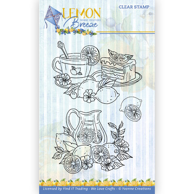 Clear Stamp, Lemon Breeze - Lemon Drinks