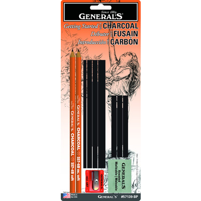 Getting Started with Charcoal Featuring "The Original" Charcoal Drawing Pencils Kit