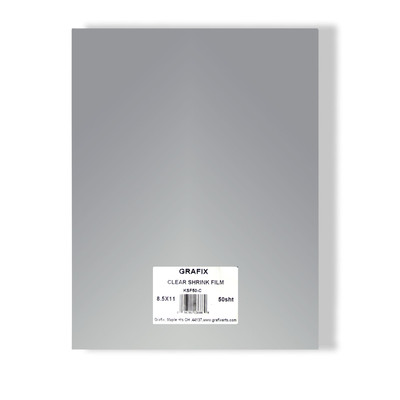 Shrink Film, Clear - 8.5" x 11" (50 Pack)