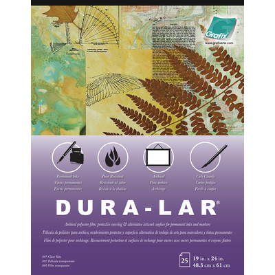 Clear Dura-Lar Film Pad, .005 - 19" x 24" (25 Sheets)