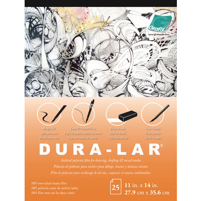 Matte Dura-Lar Film Pad, .005 - 11" x 14" (25 Sheets)