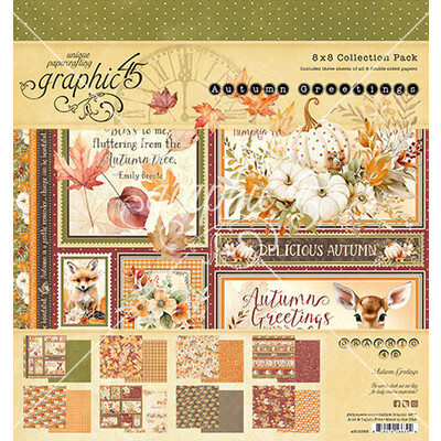 8X8 Collection Pack, Autumn Greetings