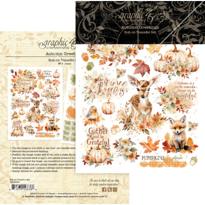 Rub-on Transfers, Autumn Greetings