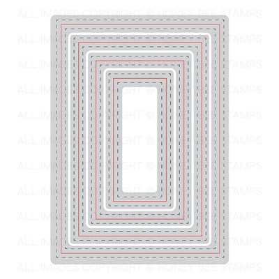Honey Cuts Die, A7 Double Stitched Frames