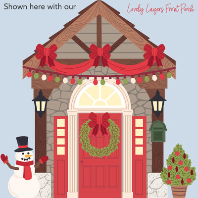 Honey Cuts Die, Lovely Layers: Front Porch Holiday Add-On