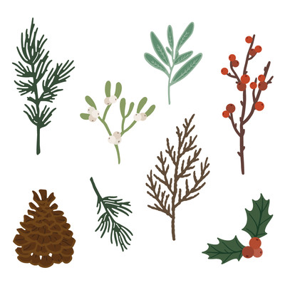 Honey Cuts Die, Lovely Layers: Winter Greenery