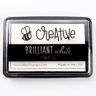 Bee Creative Ink Pad, Brilliant White Pigment