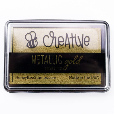 Bee Creative Ink Pad, Metallic Gold Pigment