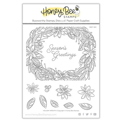 Clear Stamp, Holiday Wreath