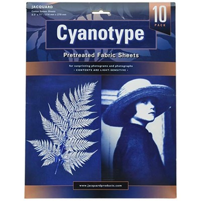 Cyanotype Fabric Sheets, 8.5"x11" (10 Pack)