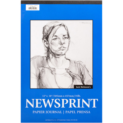 Newsprint Pad, Rough - 12" x 18" (50 Sheets)