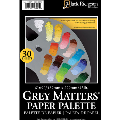 Grey Matters Paper Palette, 6" x 9" (30 Sheets)