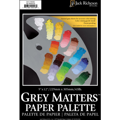 Grey Matters Paper Palette, 9" x 12" (50 Sheets)