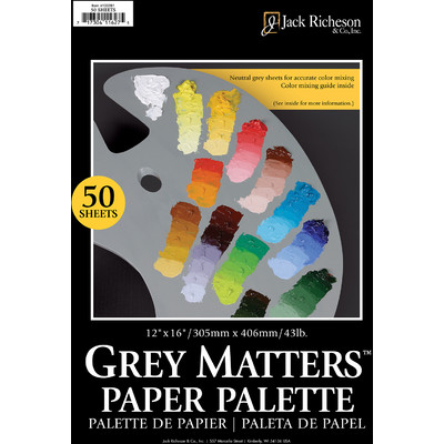 Grey Matters Paper Palette, 12" x 16" (50 Sheets)