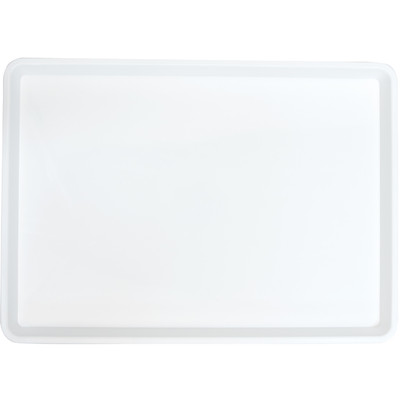 White Plastic Tray, 13" x 18" x 1"