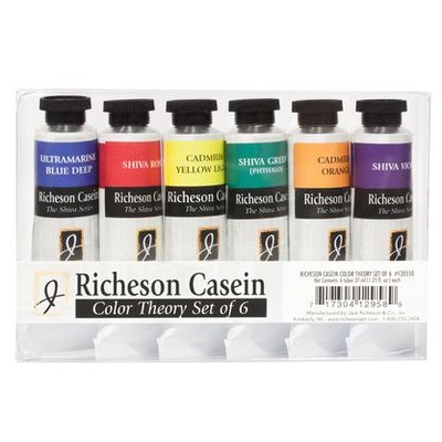 Richeson Casein Set, Color Theory (6 Pack)