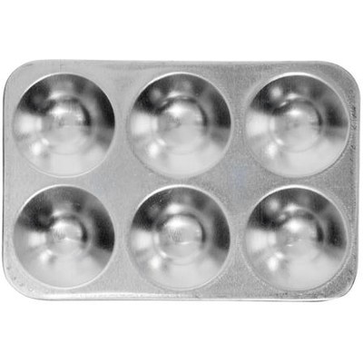 Aluminum Tray, 6 Well Rectangle