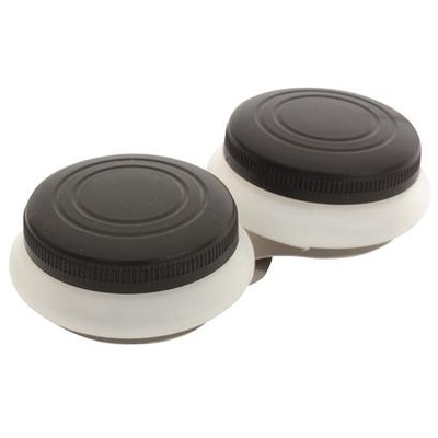 Plastic Palette Cups with Cover, Large Double - 2" x 1"