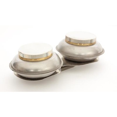 Palette Cups with Brass Cover, Large Double - 2-1/4" x 3/4"