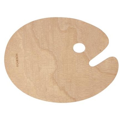 Wooden Palette, Oval - 12" x 16"