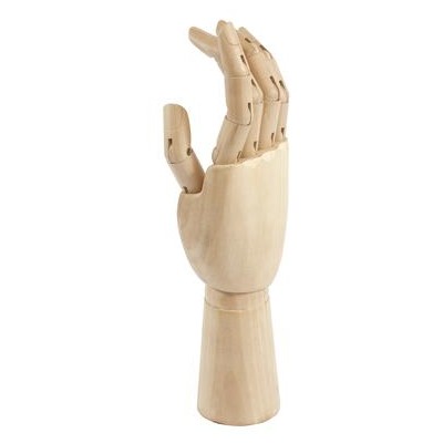 Wooden Manikin, Right Hand Male - 12"