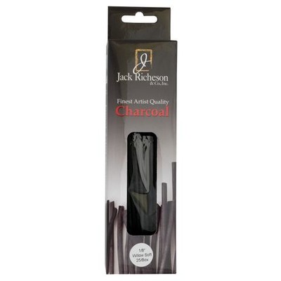 Natural Willow Charcoal, Thin Soft 1/8" (25 Pack)