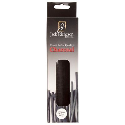 Natural Willow Charcoal, Jumbo Soft 1/2" (4 Pack)