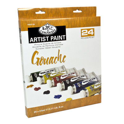 Essentials 21ml Artist Paint Pack, Gouache - 24 Colors