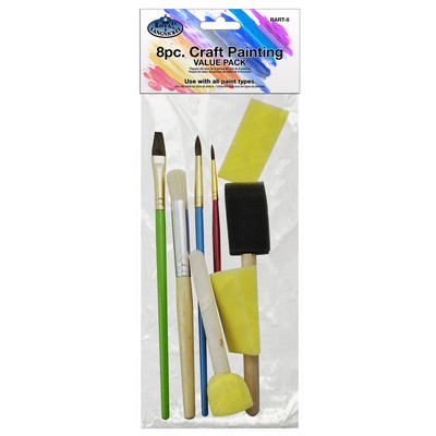 Cool Art Craft Brush Set, Assorted - Painting (8pc)