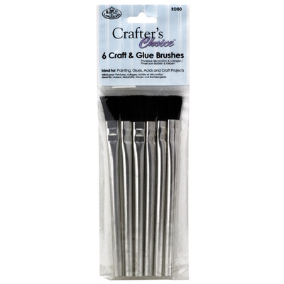 Crafter's Choice Craft & Glue Brushes (6pc)