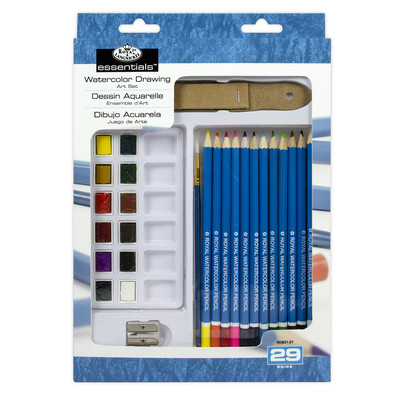 Essentials Drawing & Sketching Art Set, Watercolor Draw. (29pc)