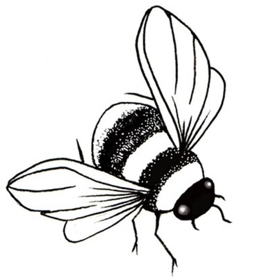 Clear Stamp, Bee Miniature